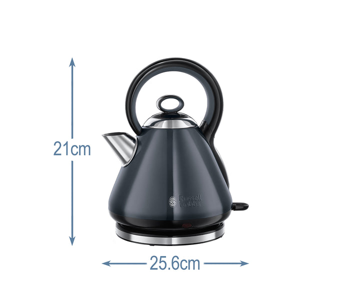 Russell Hobbs Traditional Pyramid Kettle 26412 (Grey) - Vibe Home