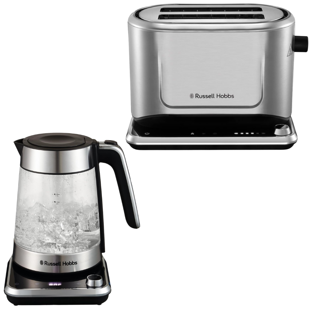 Russell Hobbs Attentiv Kettle & Toaster Kitchen Set (Silver)