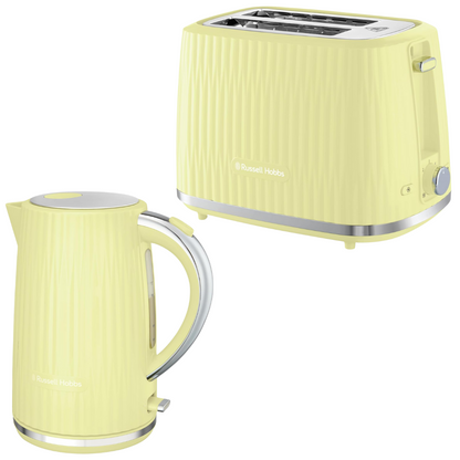 Russell Hobbs Eden Kettle & Toaster Kitchen Set (Lemon Yellow)