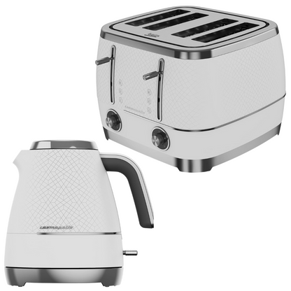 Beko Cosmopolis Kettle & 4 Slice Toaster Kitchen Set (White)