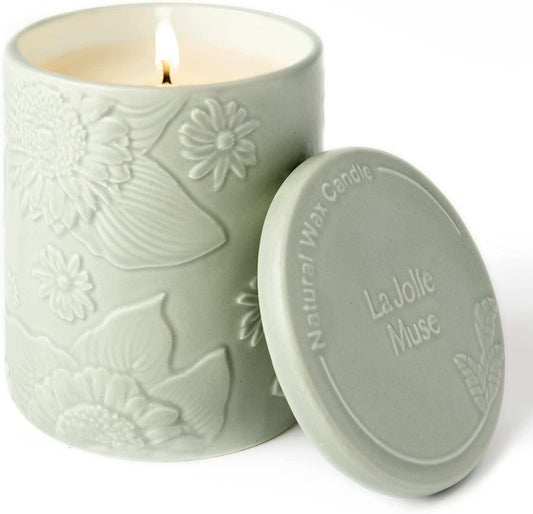 La Jolie Muse Luxury Wooden Pine Fragrance Scented Candle SCENTED CANDLE La Jolie Muse 