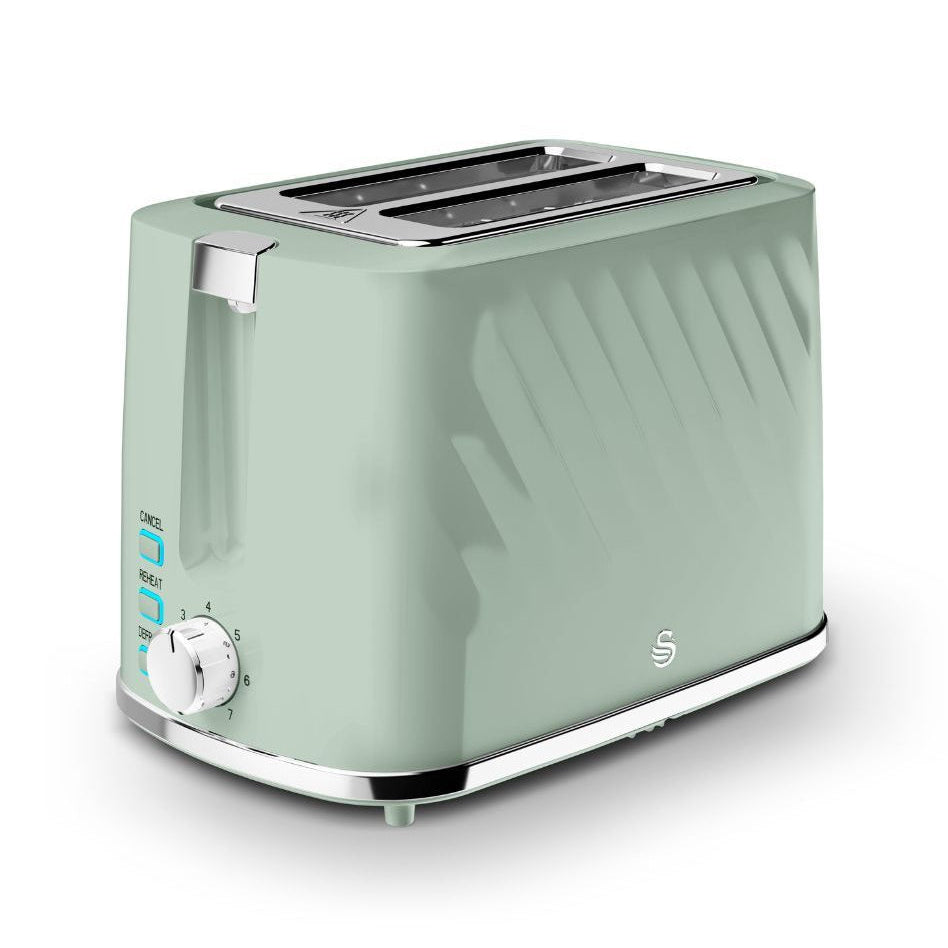 Swan Windsor 2 Slice Toaster M5055322572303 (Light Green)