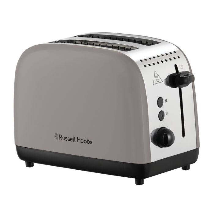 Russell Hobbs Classic Jug Kettle & 2 Slice Toaster Kitchen Set (Mocha)