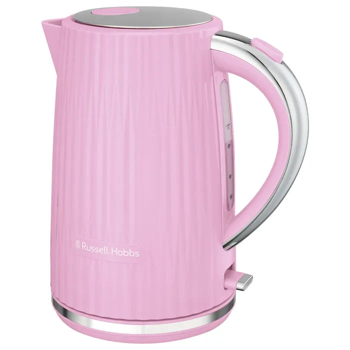 Russell Hobbs Eden Kettle, 2 Slice Toaster & Microwave Kitchen Set (Raspberry)