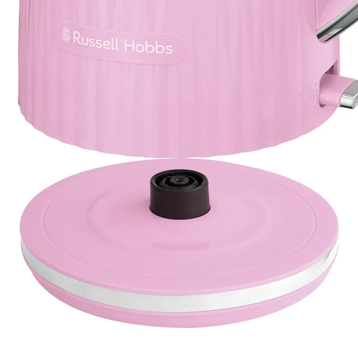 Russell Hobbs Eden Kettle, 2 Slice Toaster & Microwave Kitchen Set (Raspberry)