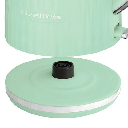 Russell Hobbs Eden Kettle, 2 Slice Toaster & Microwave Kitchen Set (Pistachio)