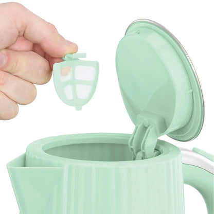 Russell Hobbs Eden Kettle, 2 Slice Toaster & Microwave Kitchen Set (Pistachio)