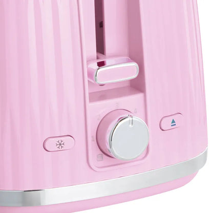 Russell Hobbs Eden Kettle, 2 Slice Toaster & Microwave Kitchen Set (Raspberry)