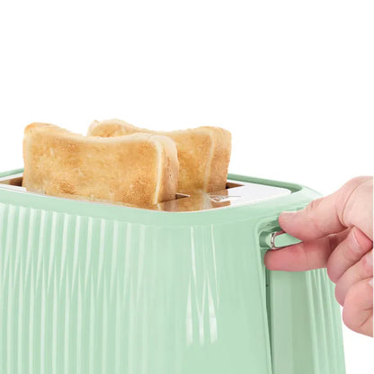 Russell Hobbs Eden Kettle, 2 Slice Toaster & Microwave Kitchen Set (Pistachio)