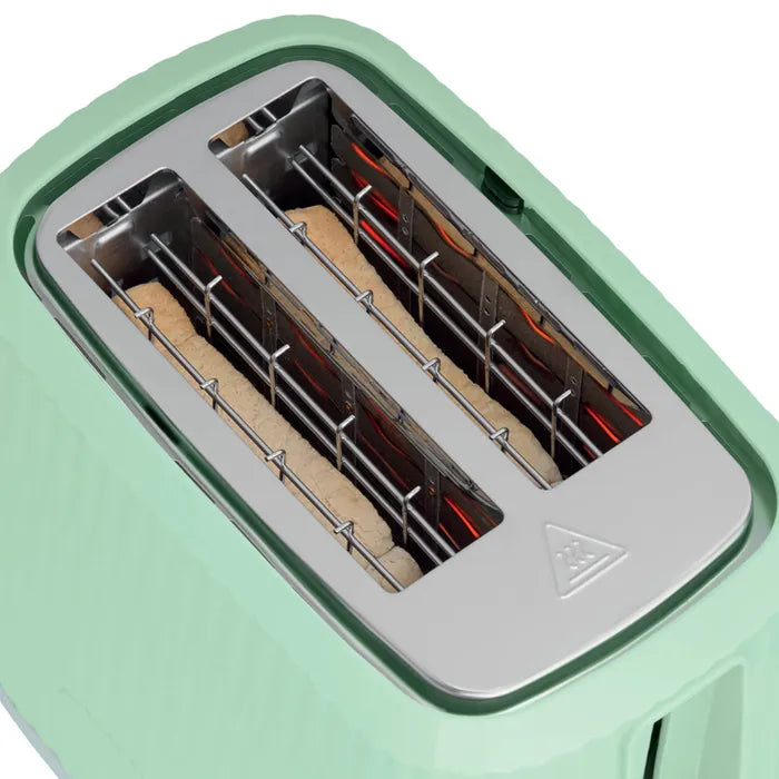 Russell Hobbs Eden Kettle, 2 Slice Toaster & Microwave Kitchen Set (Pistachio)