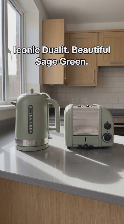 Dualit Classic Kettle & 2 Slice Vario AWS Toaster Kitchen Set (Sage Green)