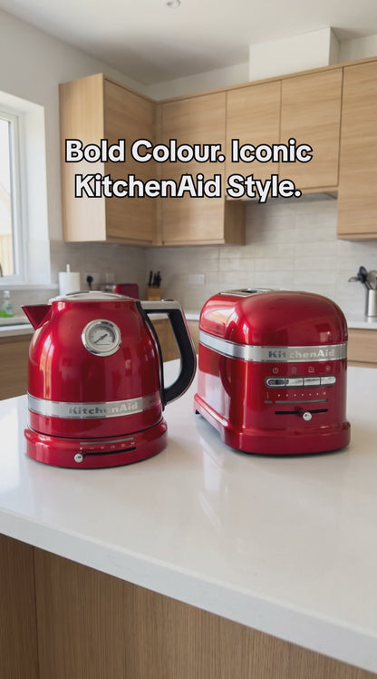 KitchenAid Artisan Kettle & 2 Slice Toaster Kitchen Set (Candy Apple Red)