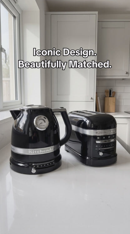 KitchenAid Artisan Kettle & 2 Slice Toaster Kitchen Set (Onyx Black)