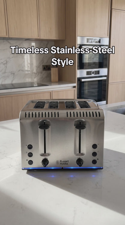 Russell Hobbs Buckingham 4 Slice Toaster 20750 Silver (Stainless Steel)