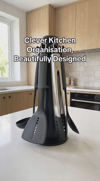 Joseph Joseph Elevate Kitchen Tools & Gadgets Carousel 6-Piece Utensil Set 10151 (Grey)
