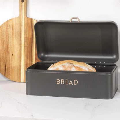 Salter Salter Pebble Kettle, Bread Bin & Canisters Kitchen Set (Charcoal)