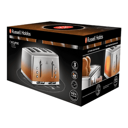 Russell Hobbs Eclipse 4 Slice Toaster 25143 (Copper) - Vibe Home