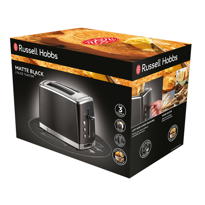 Russell Hobbs Russell Hobbs Luna 2 Slice Toaster 26150 (Matte Black)
