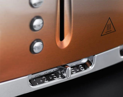 Russell Hobbs Eclipse 4 Slice Toaster 25143 (Copper) - Vibe Home