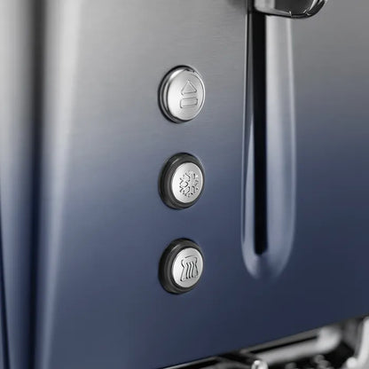 Russell Hobbs Eclipse Jug Kettle & 4 Slice Toaster Kitchen Set (Midnight Blue) - Vibe Home