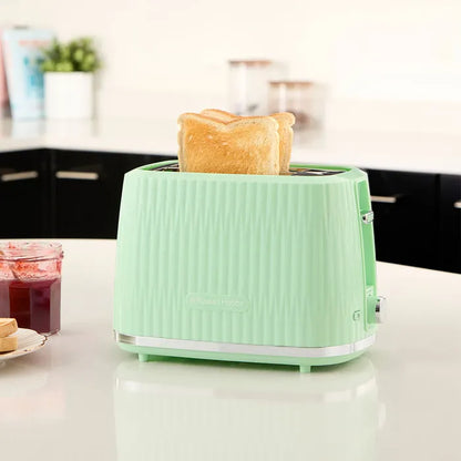 Russell Hobbs Eden Kettle, 2 Slice Toaster & Microwave Kitchen Set (Pistachio)