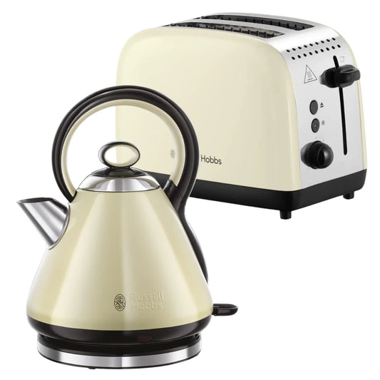 Russell Hobbs Traditional Cream Kettle and Toaster Set