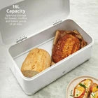 Swan Solace Bread Bin & Canisters Matching Kitchen Storage Set (White) - Vibe Home