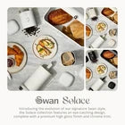 Swan Solace Bread Bin & Canisters Matching Kitchen Storage Set (White) - Vibe Home