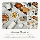 Swan Solace Bread Bin & Canisters Matching Kitchen Storage Set (White) - Vibe Home