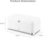 Swan Solace Bread Bin & Canisters Matching Kitchen Storage Set (White) - Vibe Home