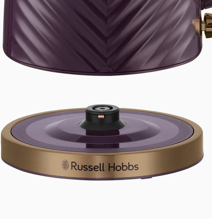 Russell Hobbs Groove Kettle & Toaster Kitchen Set - Mulberry Purple