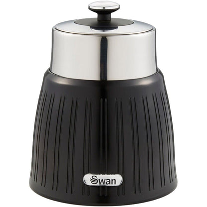 Swan Retro Black Canister Set Airtight Kitchen Containers