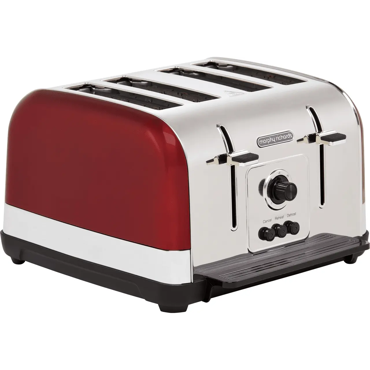 Morphy richards 4 slice toaster red best sale