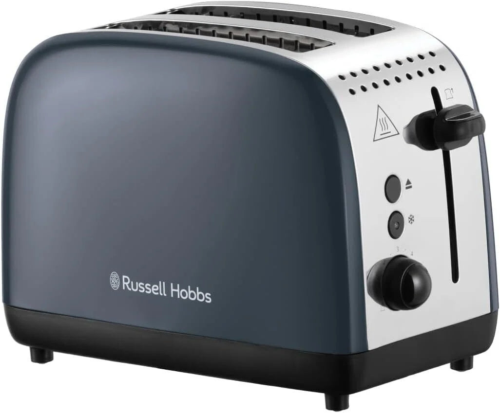 Russell Hobbs Kettle & 2 Slice Toaster Matching Kitchen Set (Dark Grey)