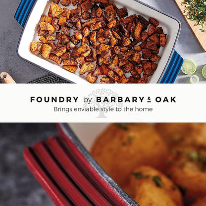Barbary & Oak Cast Iron Roaster Pan BO800258BLU (Blue).