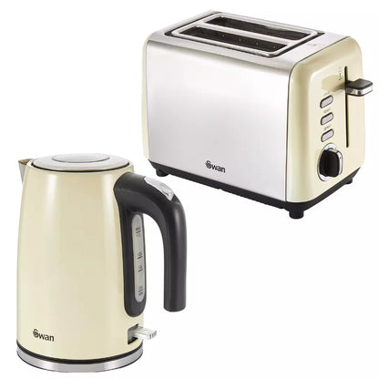 Swan TownHouse 2 Slice Toaster ST14015CN (Cream)