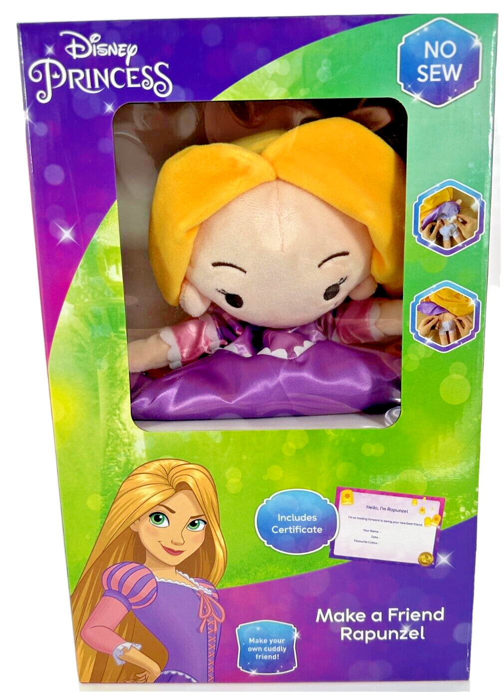 Disney Princess Rapunzel Make A Friend Kids Craft No Sewing Teddy