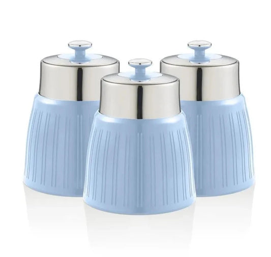 Swan Retro Canister Set Kitchen Canisters SWKA1024BLN - Blue