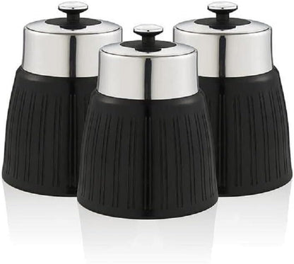 Swan Retro Canister Set Kitchen Canisters SWKA1024BN - Black