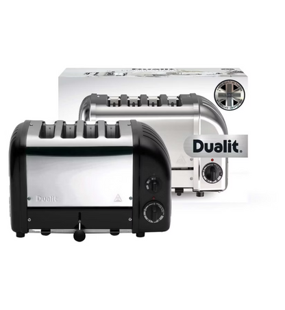 Dualit Classic Kettle & 4 Slice Toaster Kitchen Set (Matte Black)