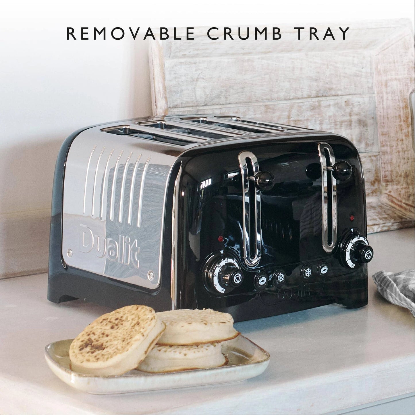 Dualit Lite 4 Slice Toaster 46205 (Black)
