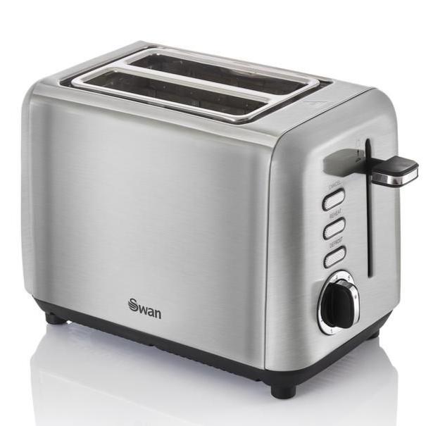 Swan Townhouse 2 Slice Toaster Stainless Steel ST14015N