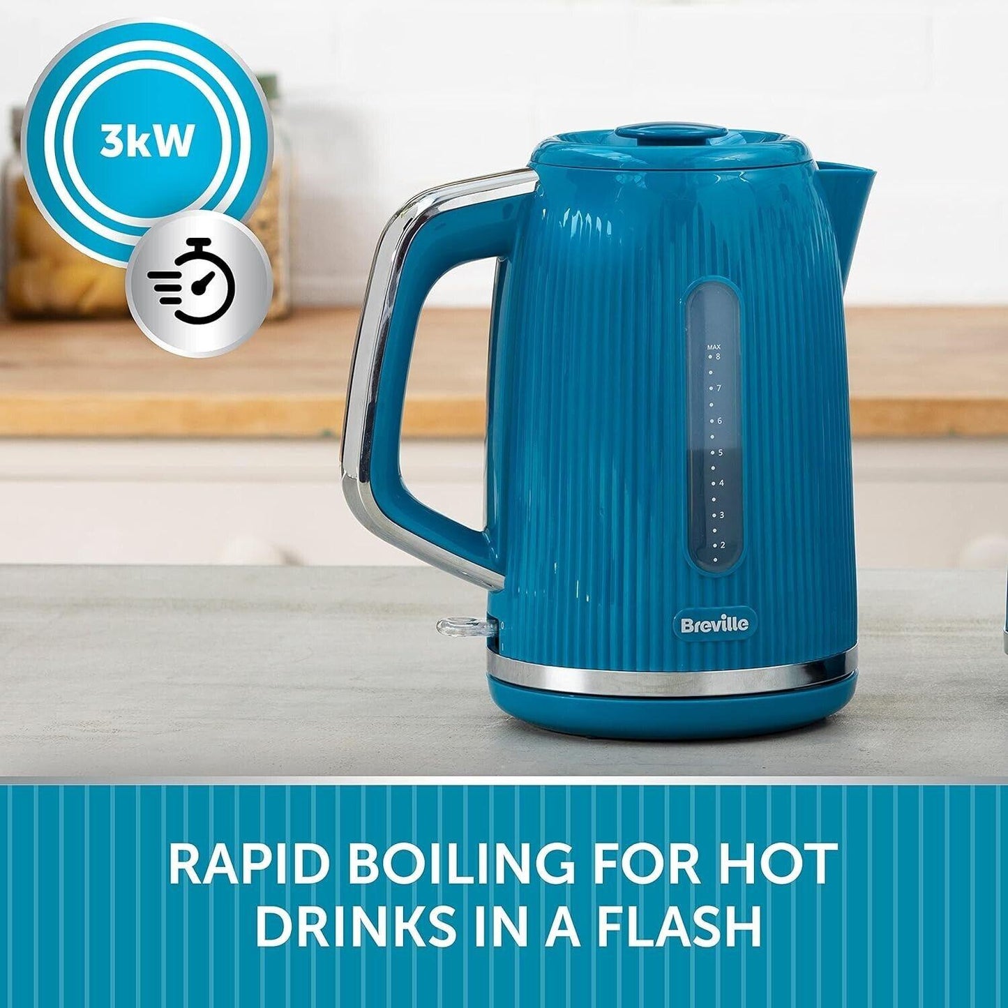 Breville Bold Retro Kettle (Blue).