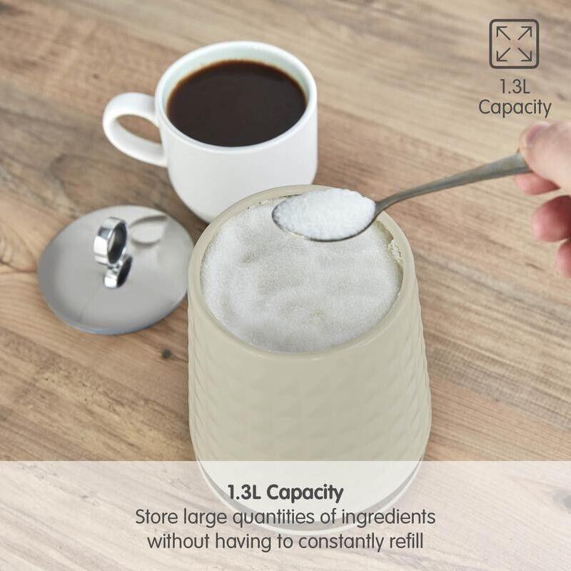 Morphy Richards Dimensions Canisters Set (Ivory Cream).