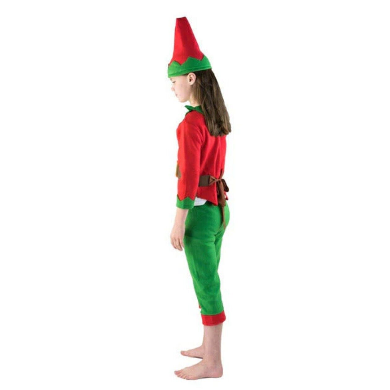 BODYSOCKS Christmas Elf Costume Kids Girls Child Boys Outfit (Age 4, 6)