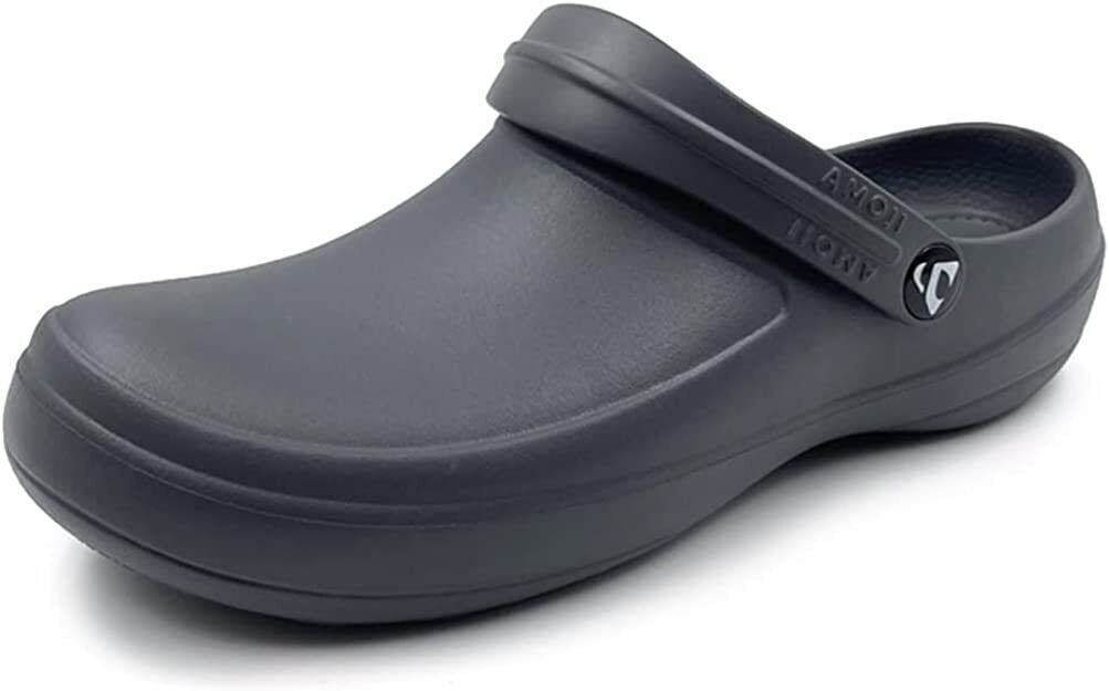 AMOJI Black Clogs - Unisex - Multi Use Slider Shoes - Model WK203 