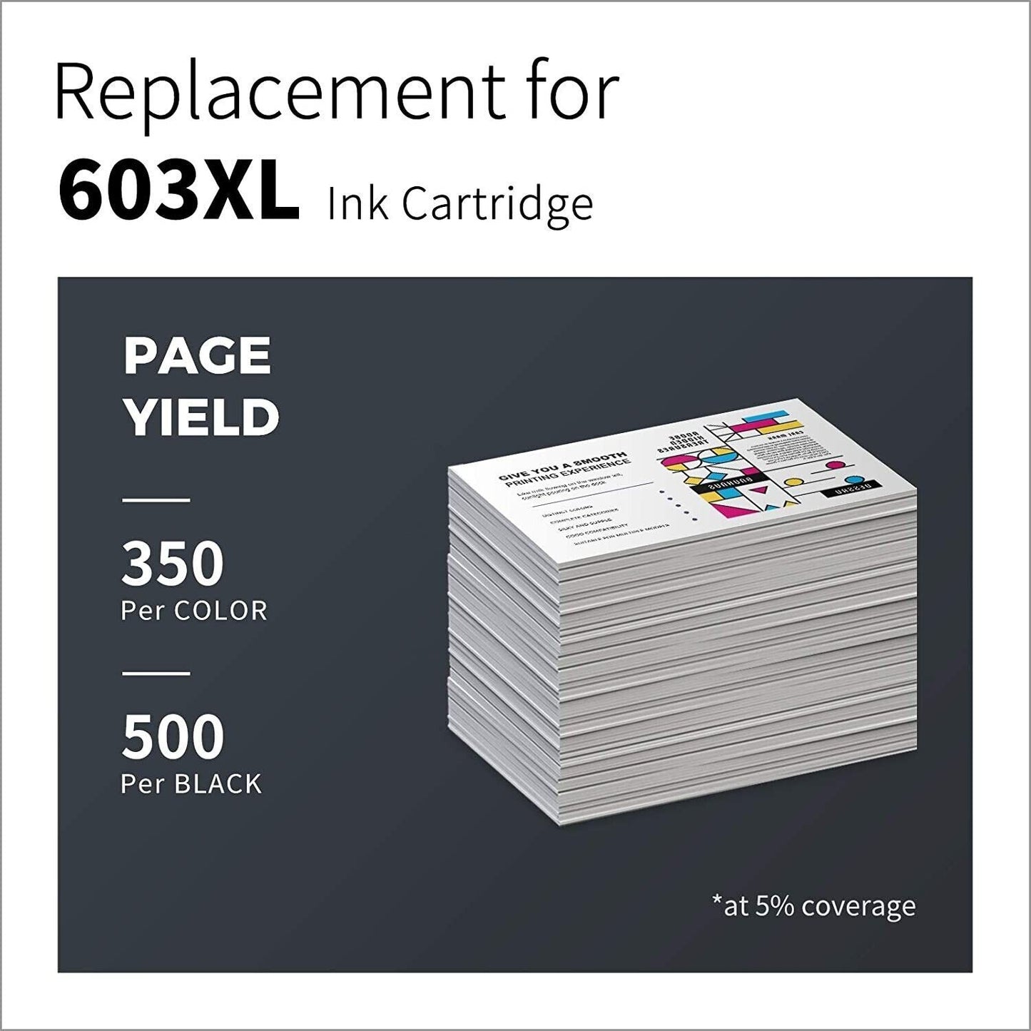 29XL Printer Ink Cartridges Black Colour Printers 29 XL (5 Pack)