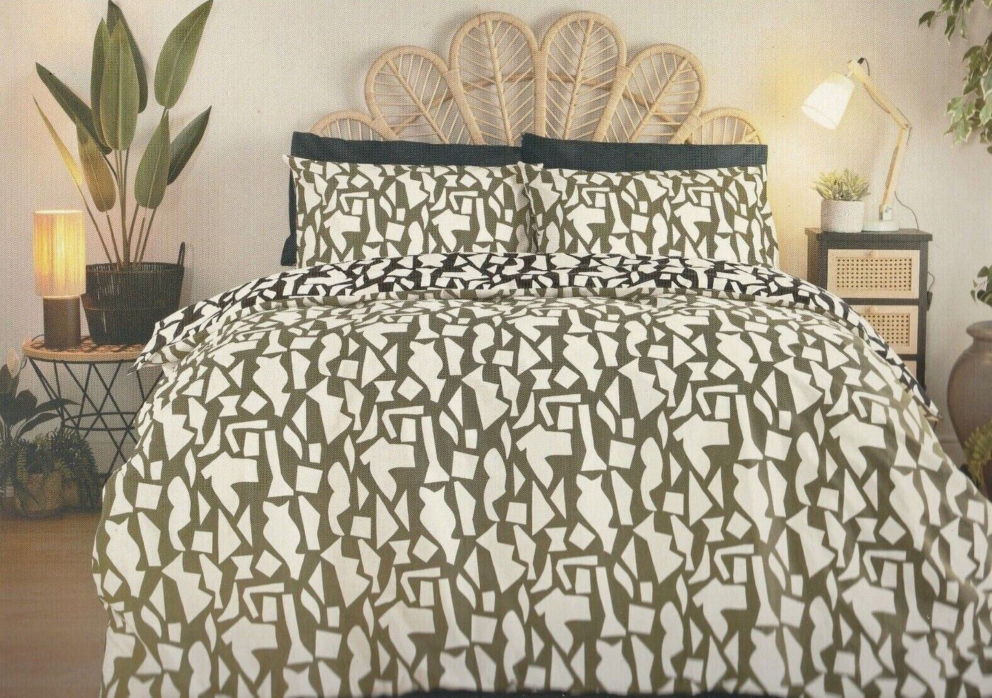 Jeff Banks UTOPIA Size Double Size Bed Duvet Set Cover + 2 Pillowcases