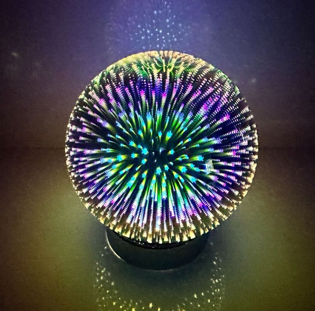 Infinity Star Mirror Light Glow Ball Firework Multi Coloured Night Lamp