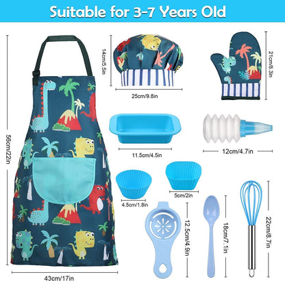 Children’s Cooking & Baking Set 34pcs Includes Bake Kit Apron Fun (Boys/Girls)